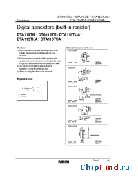 Datasheet DTA115TE manufacturer Rohm